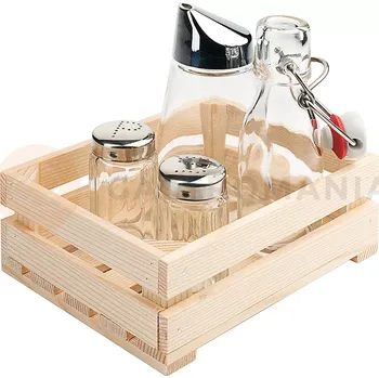 Servírovací stolek Snídaňová sada v dřevěné krabičce 170x130x60 mm | CONTACTO, 2730/004