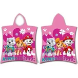 Růžové froté dětské pončo Paw Patrol – Jerry Fabrics ID_1623200