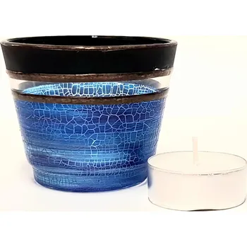 Svícen Svícen na čajovou svíčku modrý