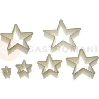 Výroba svíčky Sada nylonových vykrajovátek - hvězda 6 ks | SILIKOMART, Nylon Cutter 11