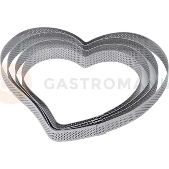 Výroba svíčky Cukrářská perforovaná forma na dorty - srdce - 16x15x2 cm | PAVONI, XF25