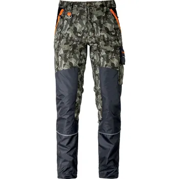 Pánské kalhoty Kapriol Tenere Garden Camo Stretch zelené pánské maskáč pracovní kalhoty M