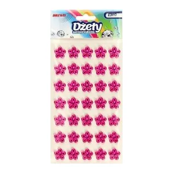 Set školních potřeb Dżety samoprzylepne kwiatki różowe 35szt