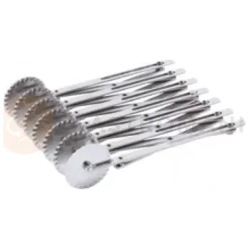 Výroba svíčky Nůž na krájení dortů z nerezové oceli, 88x235x60 mm - 7 nepravidelných nožů | SILIKOMART, 43.454.99.0001