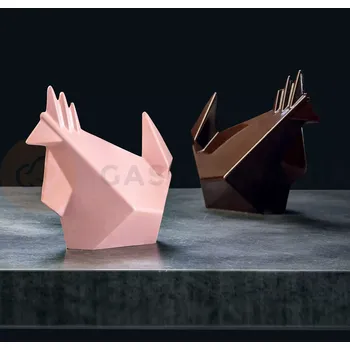 Čokoládová tyčinka Forma na čokoládové dezerty - abstraktní kuřátko, 140x125x250 mm, 120 g - KT184 | PAVONI, Rocky Rooster