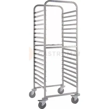 Kancelářský vozík Regálový vozík na pekařské plechy, 530x700x1720 mm | ASBER, CGA-64