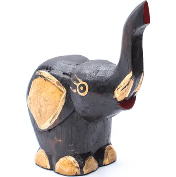 Úložný box Milujeme Kameny Slon - soška - dřevěná Malá 396529