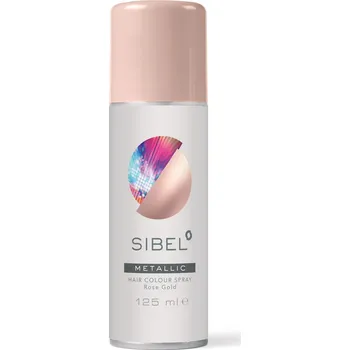 Stylingový přípravek Sibel barevný spray 125ml Metal, růžovo-zlatý