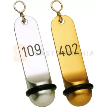 Přívěsek s číslem na klíč, stříbrná barva 30x115 mm | CONTACTO, 7655/810