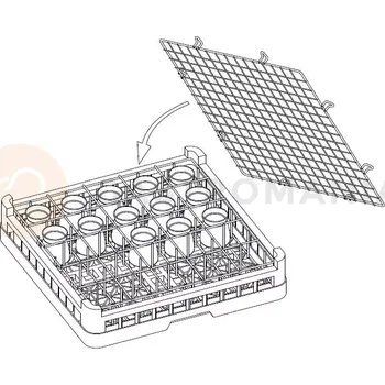 Přípravek do myčky Bezpečnostni mřížka proti vypadávání nádobí do myček Lozamet | LOZAMET, PK-1