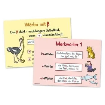 Rechtschreibung - Aufbauwissen, 12 farbige A3-Poster - Stang, Christian