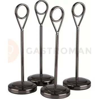 Servírovací stolek Stojan na štítky na stůl, 4 ks, černý | APS, 71512