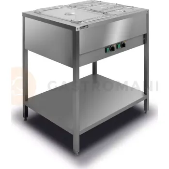 Výdejník vody Volněstojící vodní lázeň, 2x GN 1/1 200 mm, s nezávislým ohříváním | LOZAMET, BWN.2GN