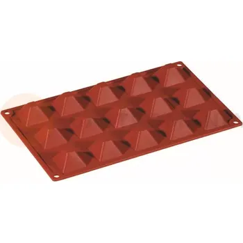Kuchyňská sůl Silikonová forma Formaflex na monoporce - 300x175 mm, 15 ks x 36x36x22 mm, 13 ml - FR013 | PAVONI, Mini Piramide