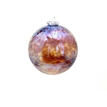 Koule ze skla 10cm kovově lesklá