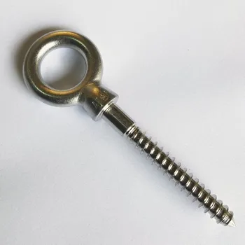 Uchycení záclony a závěsu Vrut s okem - 8x60mm - nerez A2