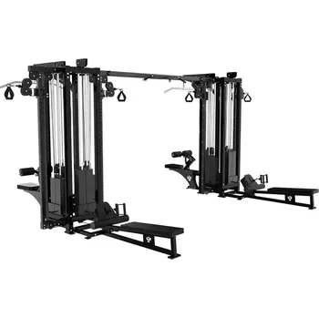 TRUESTEEL Multifunkční posilovací věž s 8 kladkami Černá