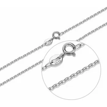 Řetízek Olivie Stříbrný rhodiovaný 55cm řetízek 8439 Ag 925; ≤1,1 g.