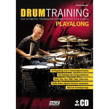 Drum Training Playalong + MP3-CD - Metzger, Patrick