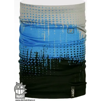 Nákrčník Multifunkční nákrčník Dráče - vzor 70, modrá, šedá Barva: Modrá, Velikost: XL