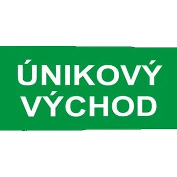 Úniková fotoluminiscenční bezpečnostní tabulka - textová