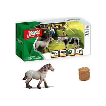 plyšák Zwierząt z zagrodą i rolnikiem