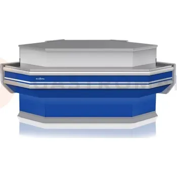 Výdejník vody Pokladní pult nechlazený, rohový, vnější s deskou z nerezové oceli a osvětlením korpusu 1520x1070x910 mm | RAPA, LK-A3/NZ