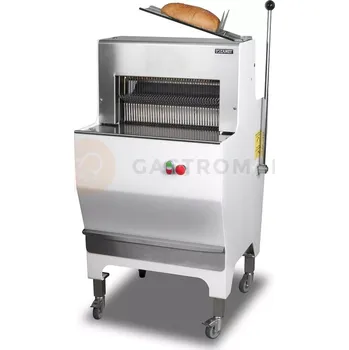 Kráječ na chleba Volněstojící kráječ na pečivo, rozteč nožů 13 mm, 280 bochníků/h, 400 V | LOZAMET, WKP.D45.13