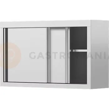 Dětská skříň Závěsná skříňka z nerezové oceli s posuvnými dveřmi 1400x400x600 mm | ASBER, HC-144-SD