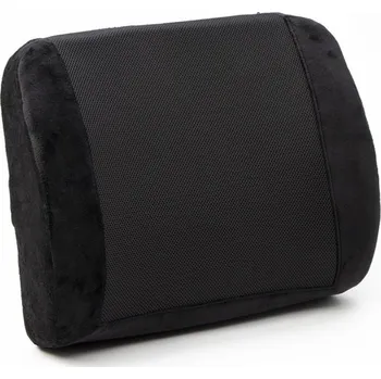 Univerzální ergonomická opěrka z paměťové pěny bederní 38,5 x 32 x 12 cm černá