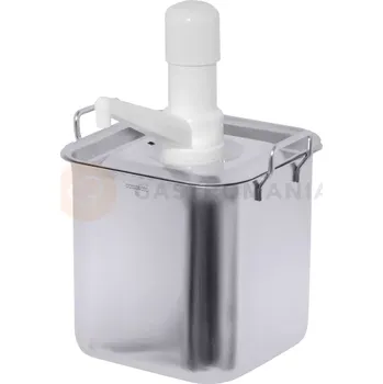 Dávkovač nápoje Čtvercový dávkovač s pumpičkou 5 l | CONTACTO, 237/050