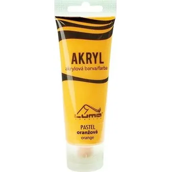 Výtvarná barva Barvy akrylové 75ml, PASTEL oranžová LUMA