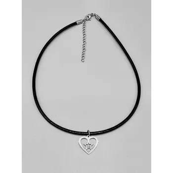 Šperk Kožený choker se srdíčkem