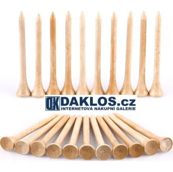 Dřevěná hračka Stylové dřevěné týčko na GOLF 70mm - 10 kusů