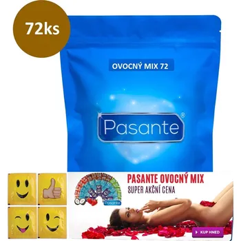 Kondom Pasante Ovocný balíček 72ks