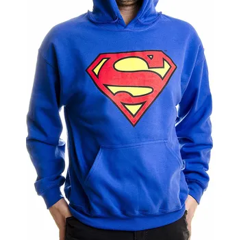 Pánská mikina Superman mikina, Shield Hoodie Blue, pánská XL