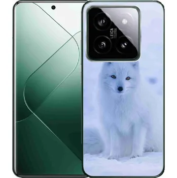 Pouzdro na mobilní telefon Gelový kryt mmCase na Xiaomi 14 Pro - polární liška