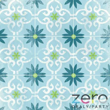 Papírový ubrousek Ubrousky 'Dunilin' 40x40 cm (50 ks) - modré ornamenty