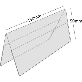 Plastový stojánek A 50 x 150 na šířku antireflexní A 50 x 150 na šířku antireflexní - 1 ks