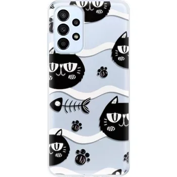 Odolné silikonové pouzdro iSaprio - Cat pattern 04 - Samsung Galaxy A23 / A23 5G