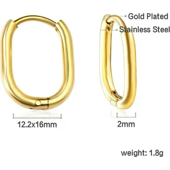 Náušnice Nerezové náušnice geometrických tvarů - 193G