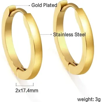 Náušnice Nerezové náušnice geometrických tvarů - 174G