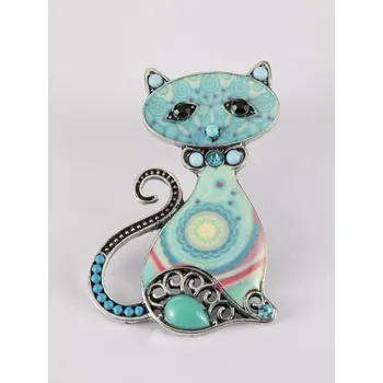 Brož Brož, zelená kočka