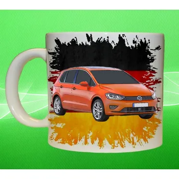 hrnek Volkswagen Golf Sportsvan 150ml (hrneček s osobním autem Volkswagen )