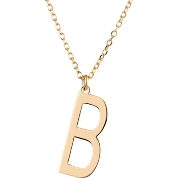 Náhrdelník Pozlacený stříbrný náhrdelník - písmeno B - AP530-9849