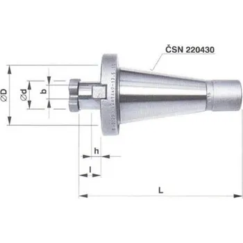 Frézovací trn s kuželovou stopkou strmou s čelními unašeči - PILANA MCT 50x50