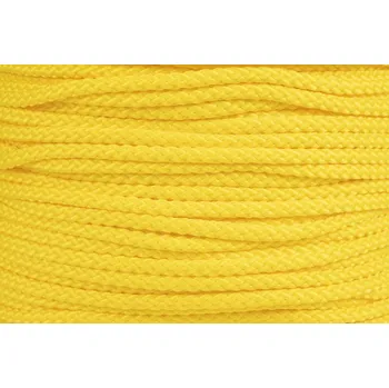 PP šňůra 3mm bez duše žlutá