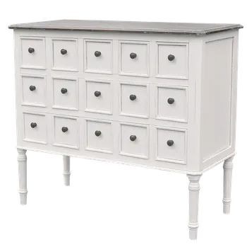 Komoda MAMBA komoda Ravenna RA29 bílá/hnědá