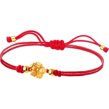 Náramek Náramek s prvky ze zlutého zlata - květ - AP533-0840