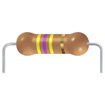 Rezistor Metal oxidový rezistor 470K (1/4W, 1%)